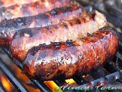 Italian Sausages on BBQ